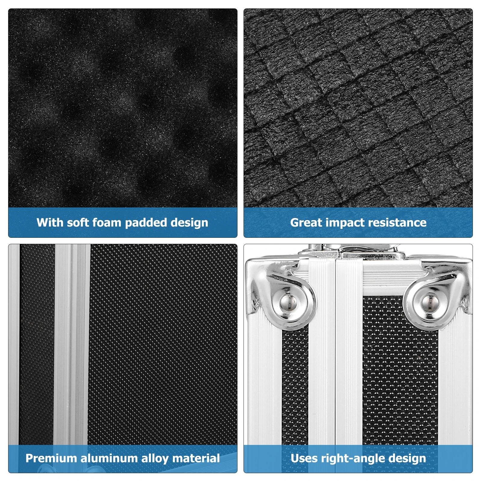 

Portable Aluminum Alloy Toolbox Multifunctional Lockable Tool Storage Case For Instruments Instrumentation Box Organizer