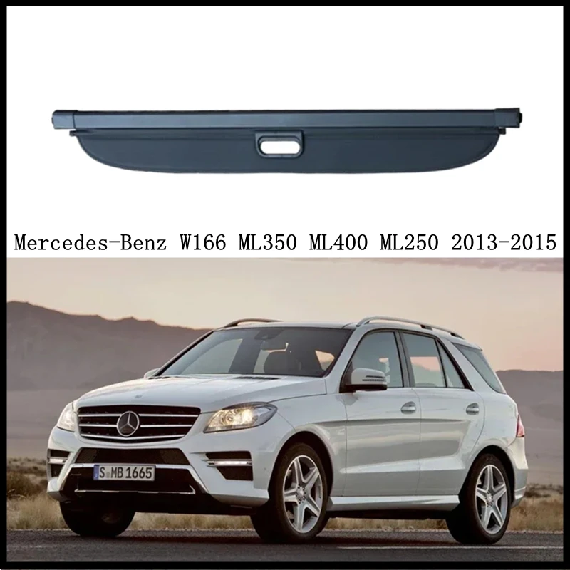 Rear Cargo Cover For Mercedes Benz W166 ML350 ML400 ML250 2013 2014 2015 Privacy Screen Security Shield shade