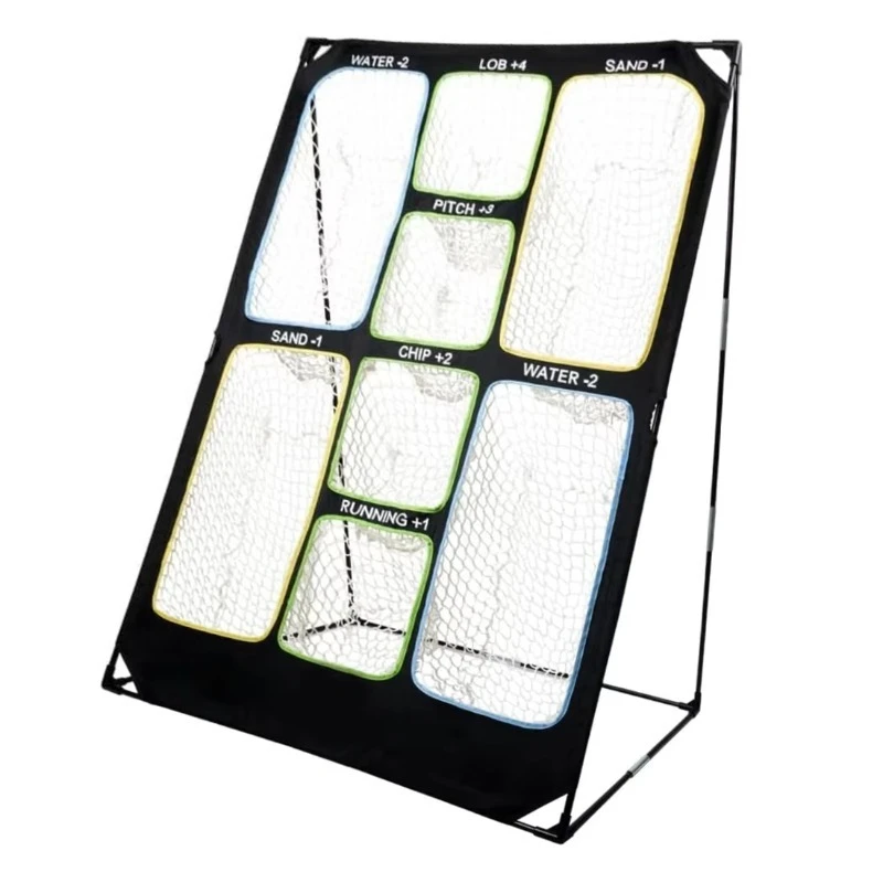 Golf Eight-Hole Golf Chipping Net with Easy Storage Bracket Indoor Outdoor Multi-Function Exercise Net