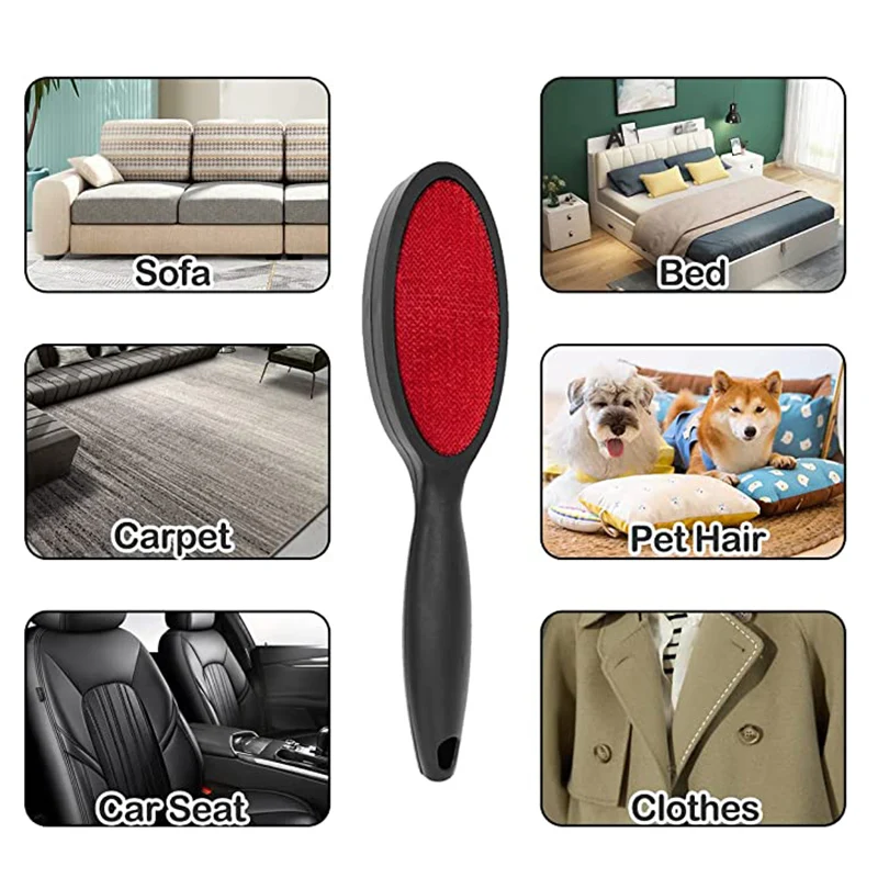 Double Sided Electrostatic Clothes Brush, Remove Pet Hair, Household Cleaning, Hand Operate, Dust Brusher, Lint Remover