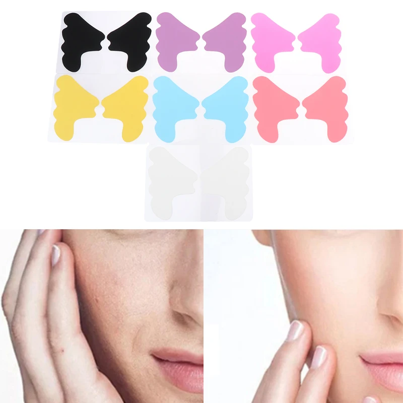 1 Pair Silicone Cheek Anti-Wrinkle Pad Skin Care Lifting Tool Wrinkle Removal Sticker Anti-Aging Moisturizing Reusable Patch