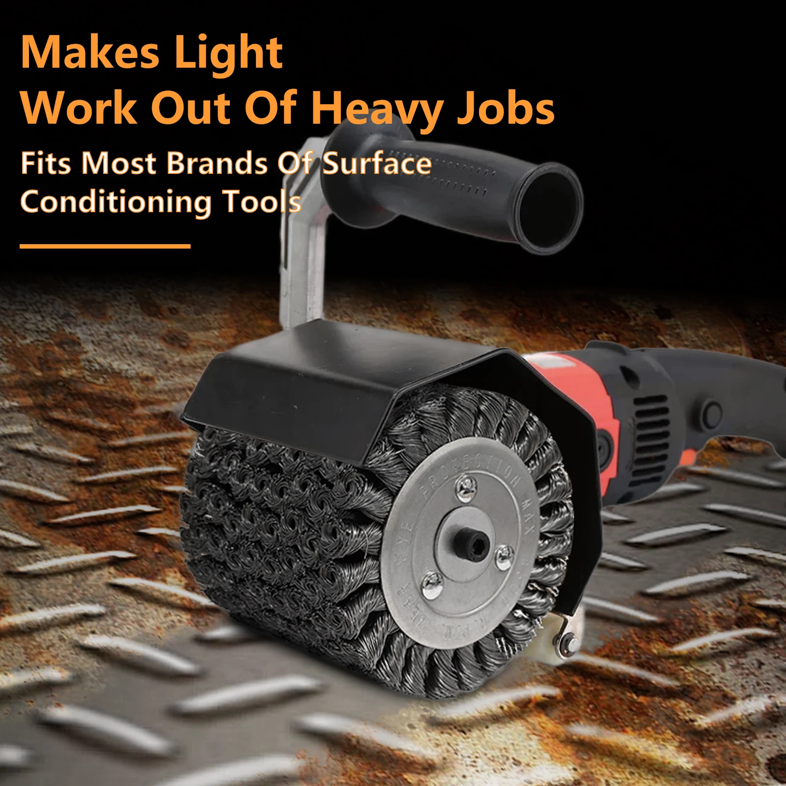 Steel wire drawing wheel wood grain restoration grinding rust removal polishing pipe brush  wire drawing machine paint removal