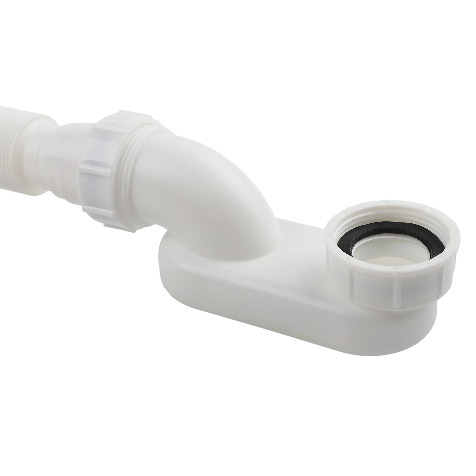 Tubo de drenaje Compatibilidad versátil Tubo trampa P Flujo de agua suave Uso compacto en el baño Material de goma flexible