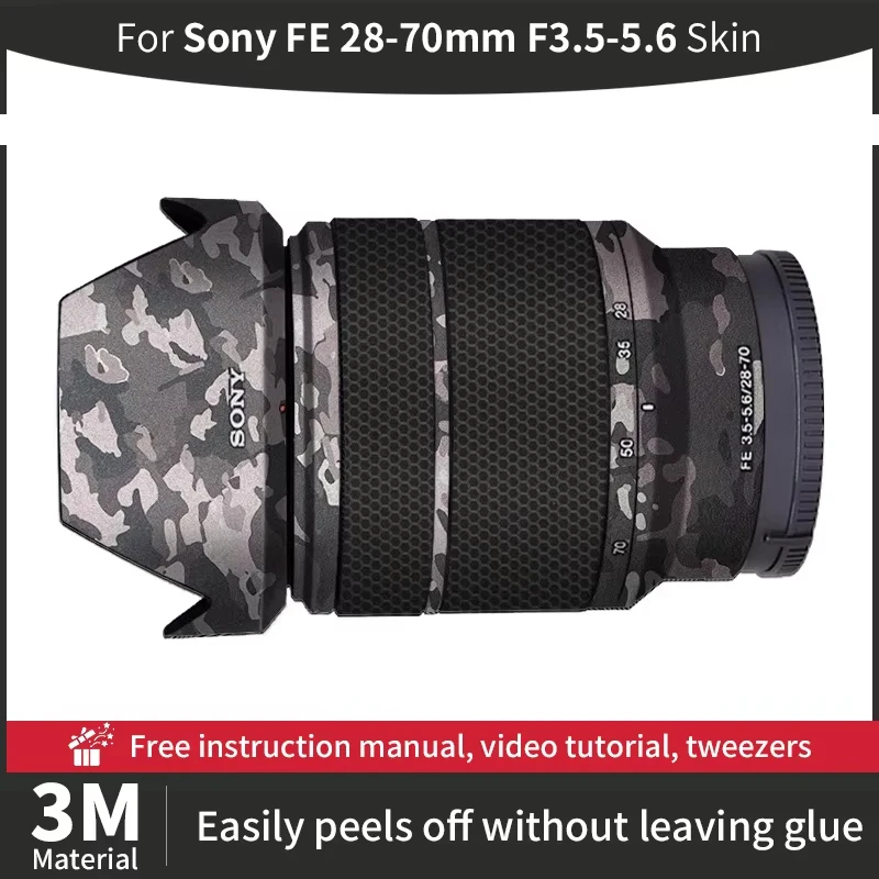 For Sony 28 70mm Skin Sony FE 28-70mm F3.5-5.6 Camera Lens Skin Anti-scratch Camera Lens Sticker protective film