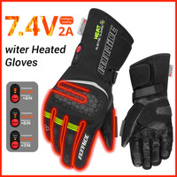 Heated Motorcycle Gloves Touch Screen Battery Heated Gloves Waterproof Motorcycle Electric Heating Gloves