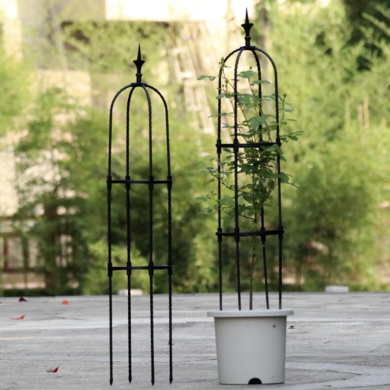 

Garden Tower Trellis For Climbing Plant Rustproof Potted Garden Plant Climbing Support Cages For DIY Flowers Vines Support