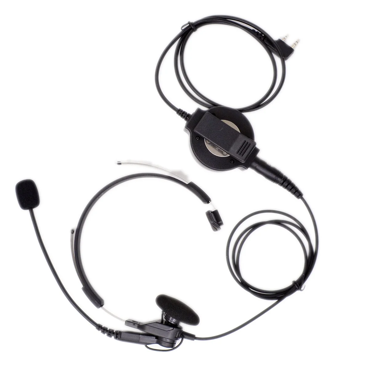 Auriculares con enchufe de 7,1mm, auriculares de un solo oído con micrófono + llave PTT K324 para Kenwood Baofeng WOUXUN TYT HAM Radio auricular