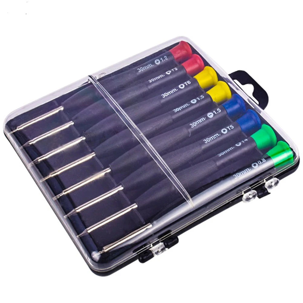 8pcs Precision Torx Cross Screwdriver T3 T4 T5 T 6 PH000 SL1.5 For Eyeglass Jewelry Watch Clocks Repair Hand Tools