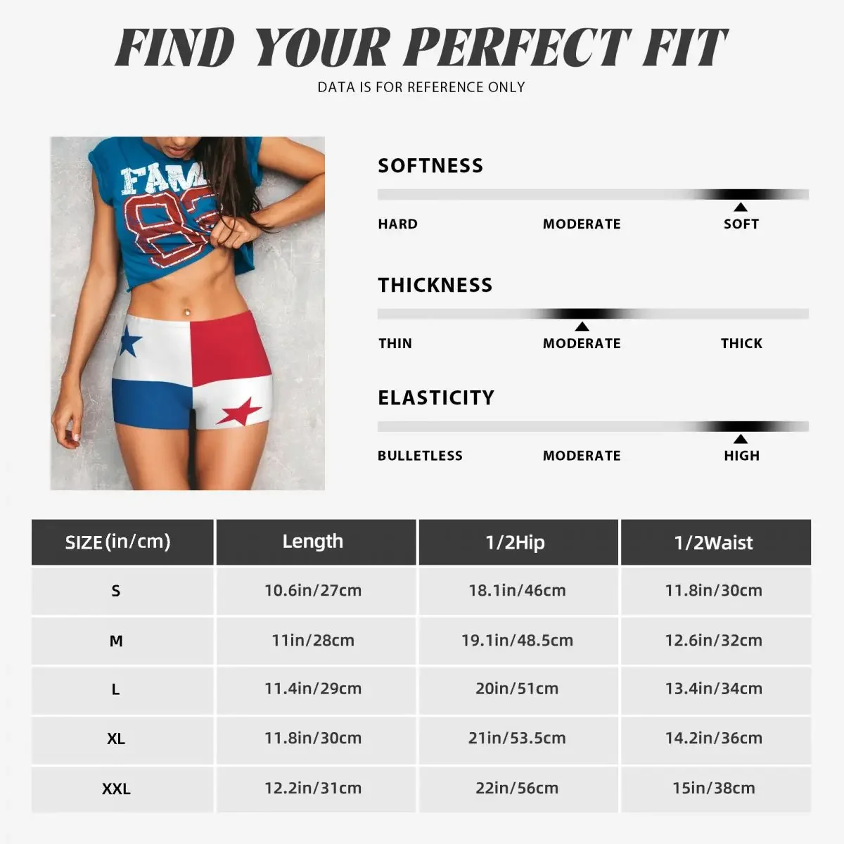 Damskie spodenki do jogi z flagą Panama, szybkoschnące spodenki treningowe, damskie spodenki do jogi, na siłownię, do biegania, odzież sportowa