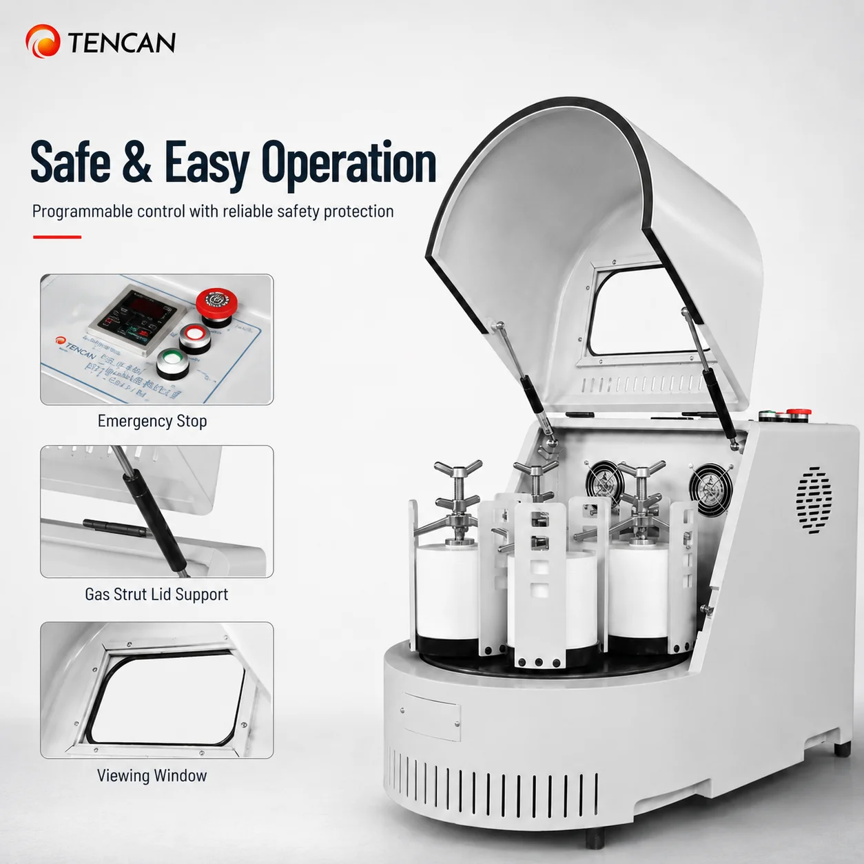 16L Lab Planetary Ball Mill XQM-16A High Speed Grinder Motor Gear Nano Powder Battery Material Research Energy Food Processing
