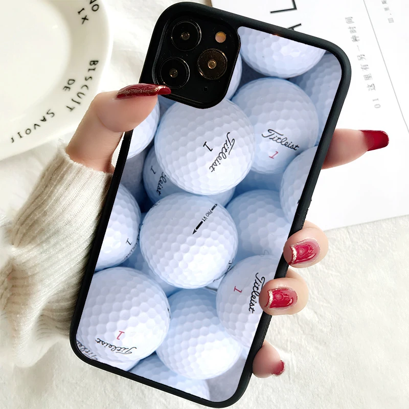 5 5S SE 2020 Phone Cover Case for iPhone 6 6S 7 8 PLUS X XS XR 11 12 13 MINI 14 PRO MAX Rubber Silicone Pallina da golf Stampato