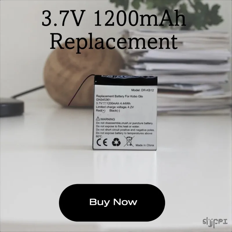 

New High Quality 3.7V 1200mAh Replacement E-Book Reader Battery For Kobo Glo Electric Book DR-KB2 GN345361(For Kobo Glo)