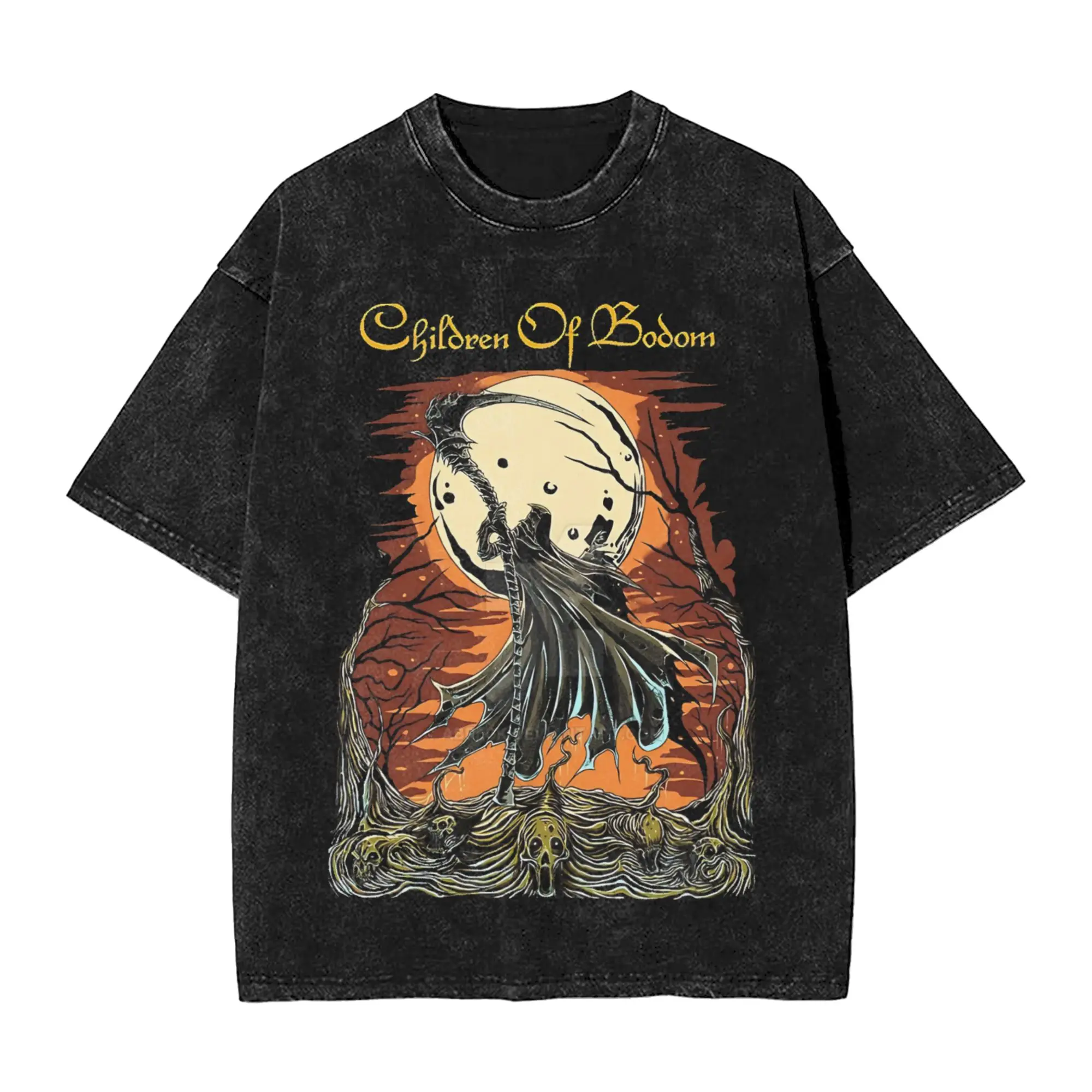 Men's Children Of Bodom T-Shirts  Tees Summer Vintage Short-Sleeved T Shirt O-Neck Harajuku Design Tee Shirt Hot