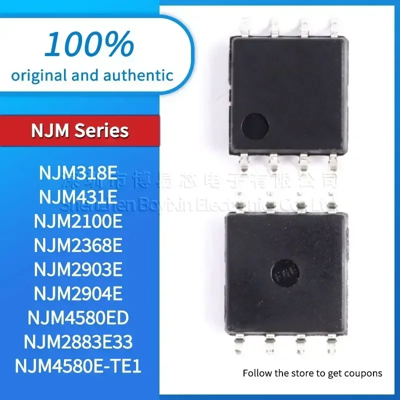 

NJM318E NJM431E NJM2100E NJM2368E NJM2883E33 NJM2903E NJM2904E NJM4580ED NJM4580E-TE1 Black casing