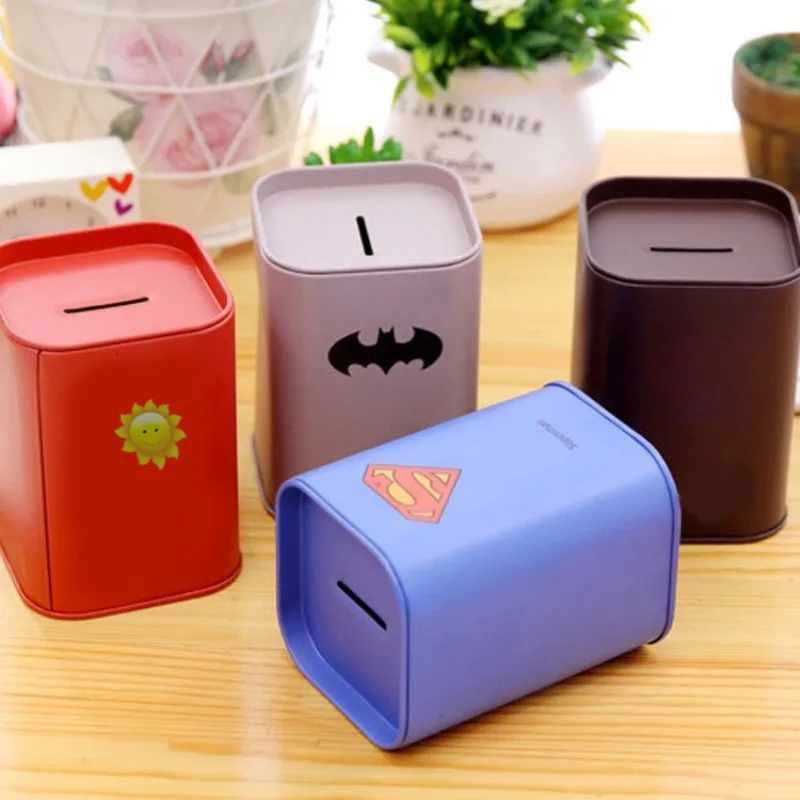 DC Comics Batman Small Piggy Bank Money Boxes Storage Kids Toys Home Decor Money Saving Box Children Piggy Money Bank Gifts New