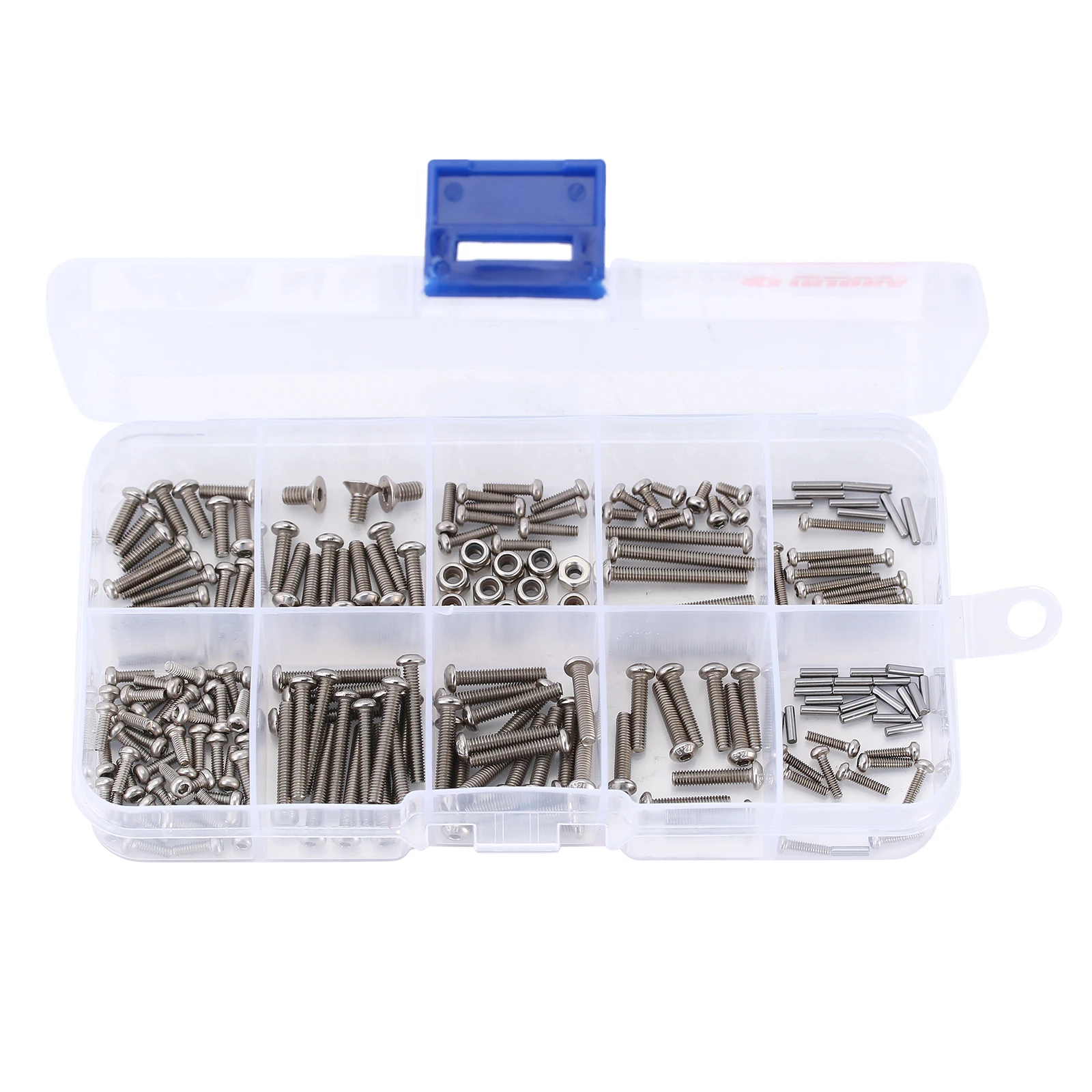 Stainless Steel Hex Screws Nuts Hardware Kit M1.6 M2 M2.5 Grade 12.9 for 1/18 RC Crawler TRX4M (4M-15)