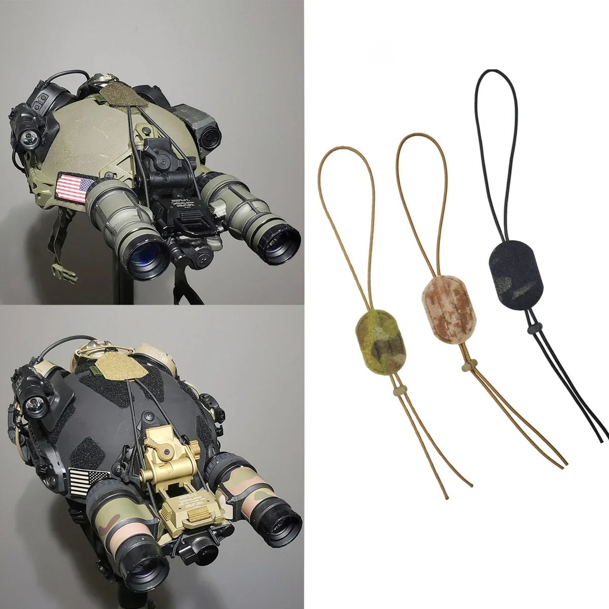 Hunting Accessories NVG Reinforcement Kit Tactical Helmet Dump Truck Reinforcement Rope Night Vision Device Fixed Strap