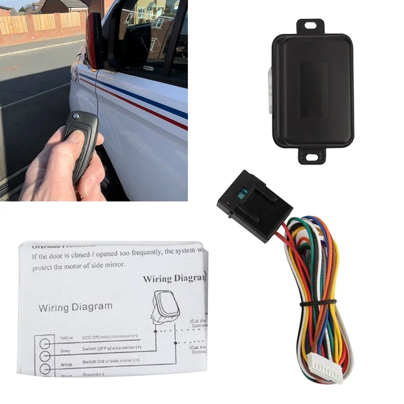 For Ford Transit Custom Automatic Folding Mirror on Lock / Unlock Loom Kit Car Accessories
