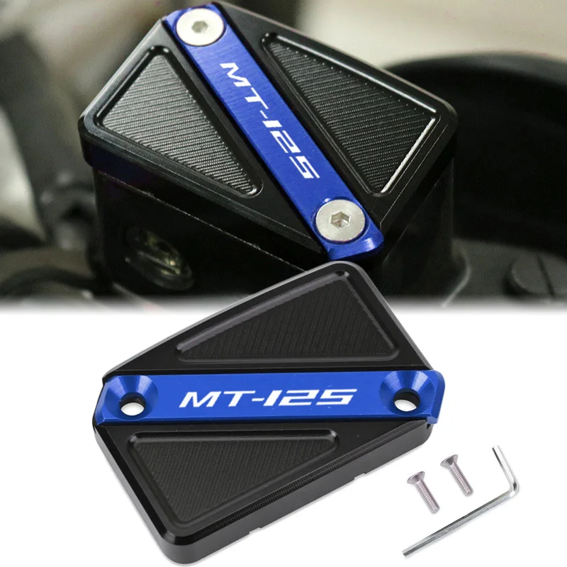 Motorcycle CNC Front Brake Fluid Reservoir Cap Cylinder Cover Fit For MT-125 MT 125 YZF-R125 YZF R125 YZFR125