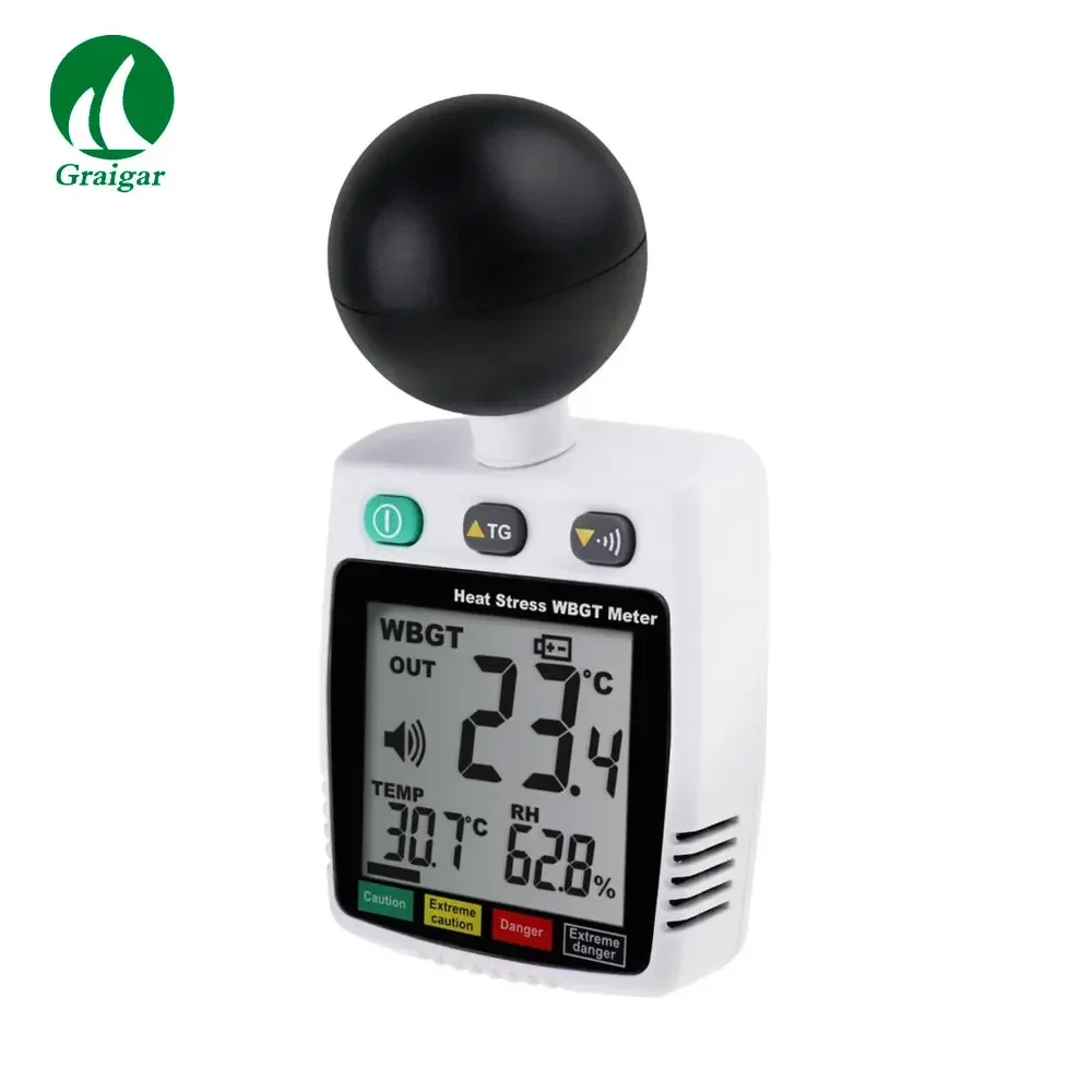 Tenmars TM-288 Heat Stress WBGT Meter Black-Globe Temp Meter Air Temp Meter