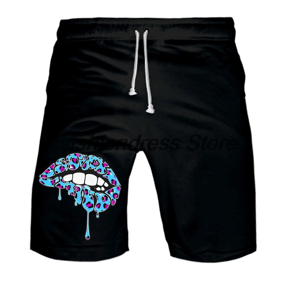 

Ben Azelart Lips Sweatshorts Women Men's Running Shorts Basketball Pants Unisex Outdoor Sportwear Short Pants