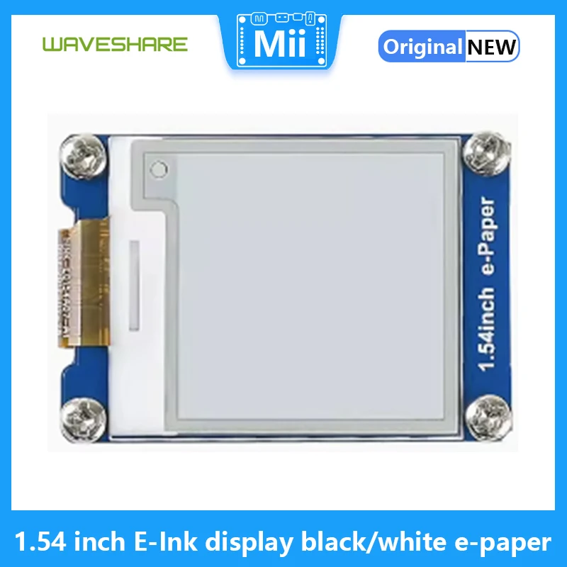 Waveshare-Écran E-Ink Noir et Blanc, exposée 1.54x200, Wild éventuelles I, 200 Pouces, pour Raspberry Pi, Prise en Charge de la Rafraîchissement Partiel