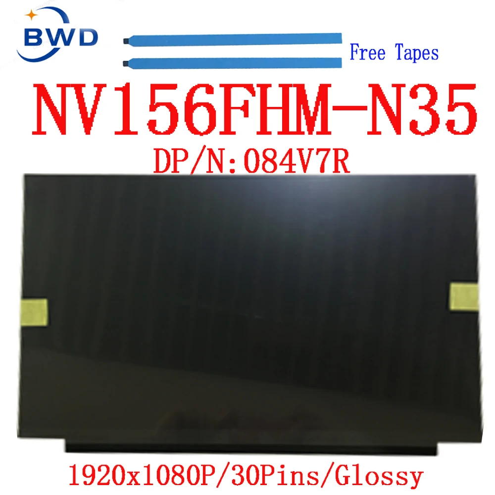 084V7R For Dell G3 15 3590 3779 Inspiron 7560 7572 NV156FHM-N3D NV156FHM-N35 LP156WF9 SPC1 IPS LCD Screen Display Panel 30 pin