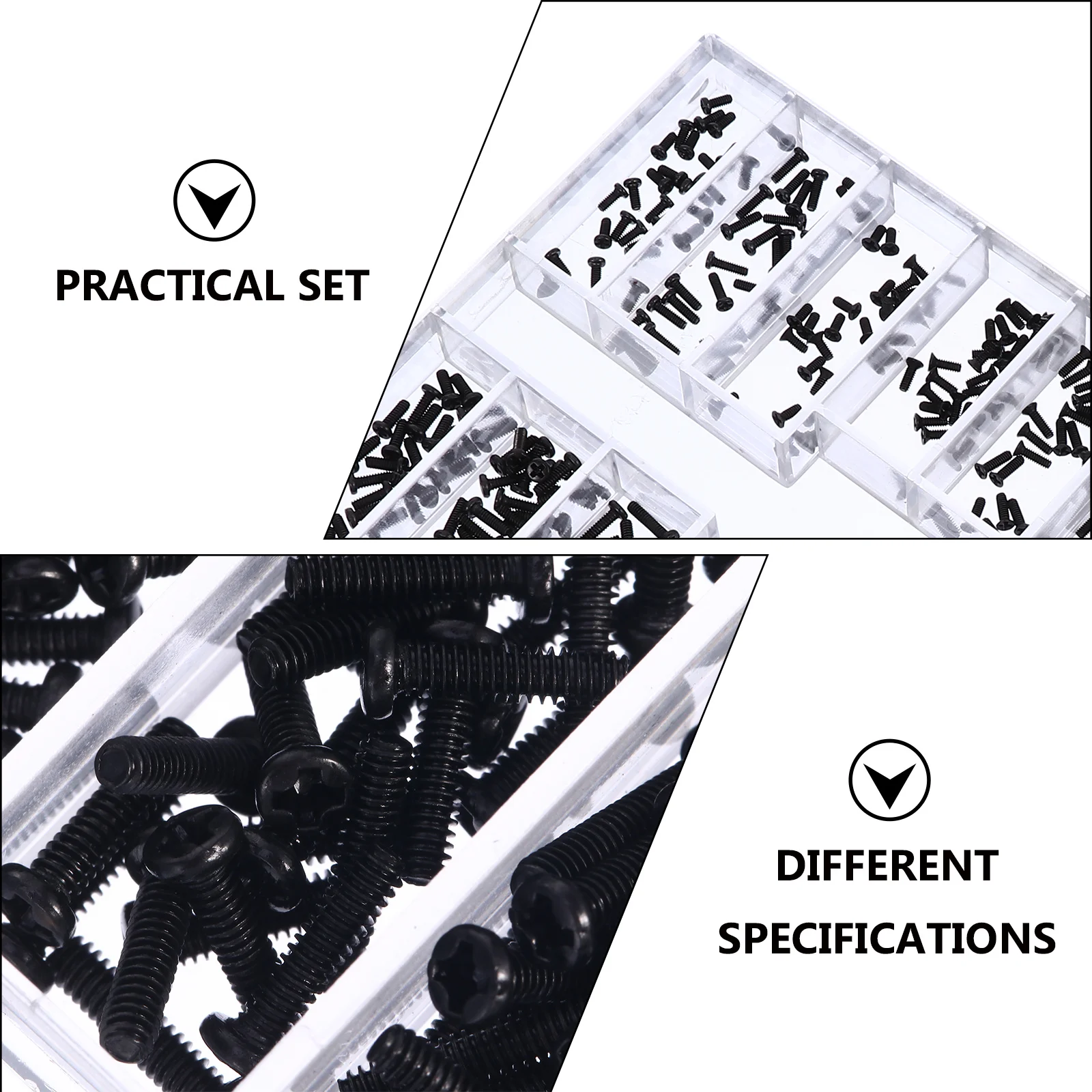 1 conjunto kit de parafuso em miniatura de alta qualidade durável resistente à corrosão ferramenta de reparo para óculos relógios relógios mini kit de parafuso