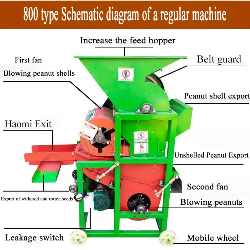 Peanut Sheller Machine Peanut Shelling Thresher Peanut Shelling Equipment