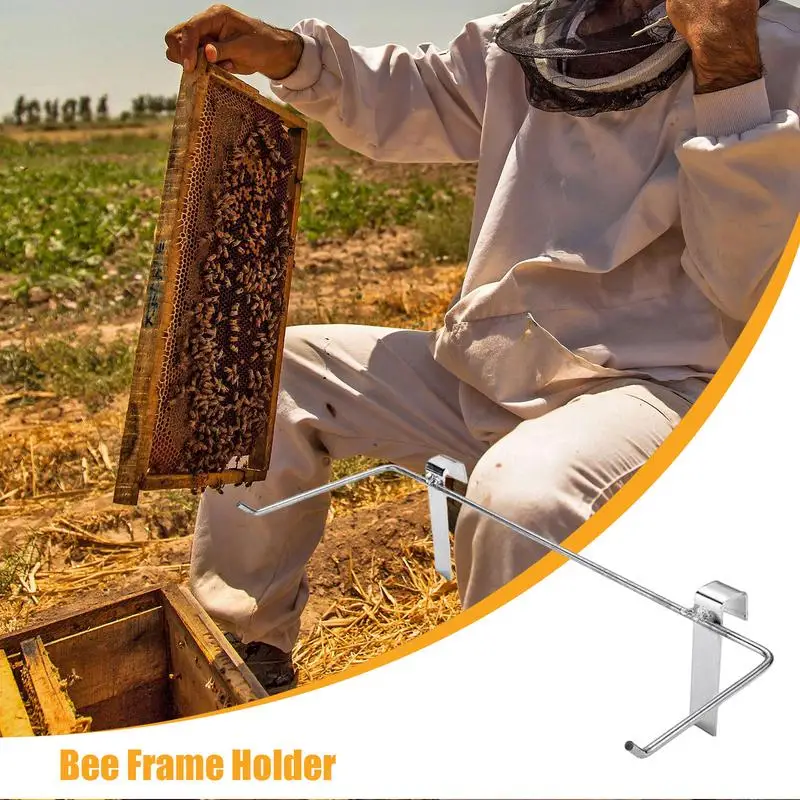 Bee Hive Frame Grip Stand Supplies Tools Hive Support Bracket Rack Sturdy & Lightweight Garden Accessories For Honey Harvesting