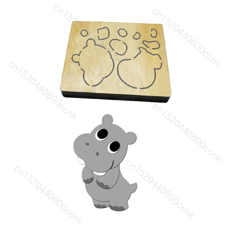 

New hippopotamus wooden dies cutting dies for scrapbooking Multiple sizes V-6183