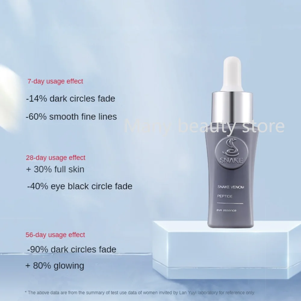 Slangengif Peptide Eye Essence Lightening Oog Donkere Kringen Anti-Rimpel Verstevigende Ooghuid Verheldering Anti-Aging Huidverzorgingsserum