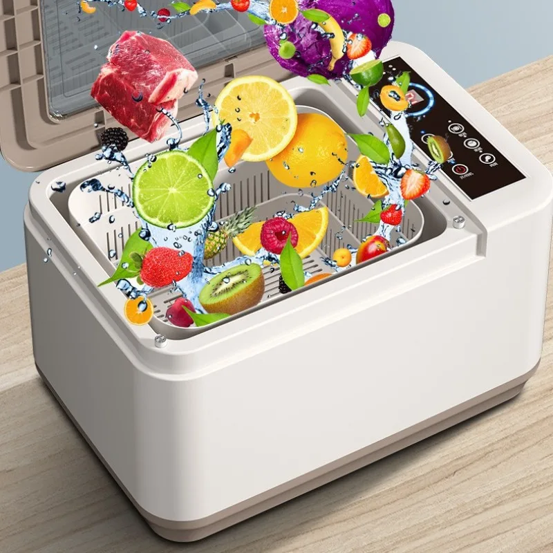 Fruit and vegetable washing machine, household intelligent sterilization purifier to remove agricultural residues