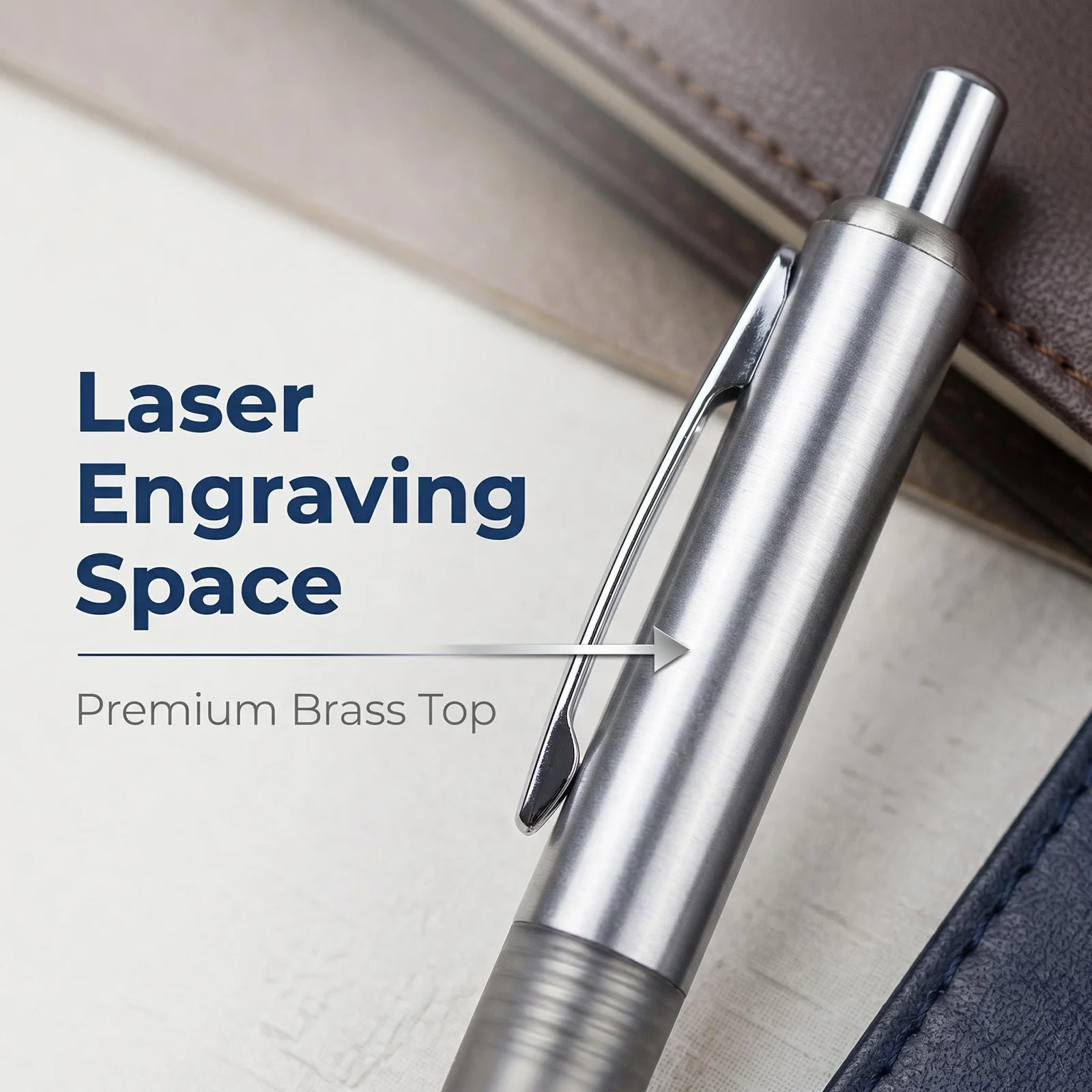 100pcs Customize Ball Pen Logo Gift Ballpoint pens Copper Plate Engrave  Promotion Advertise Display Personalized Wholesale Lot