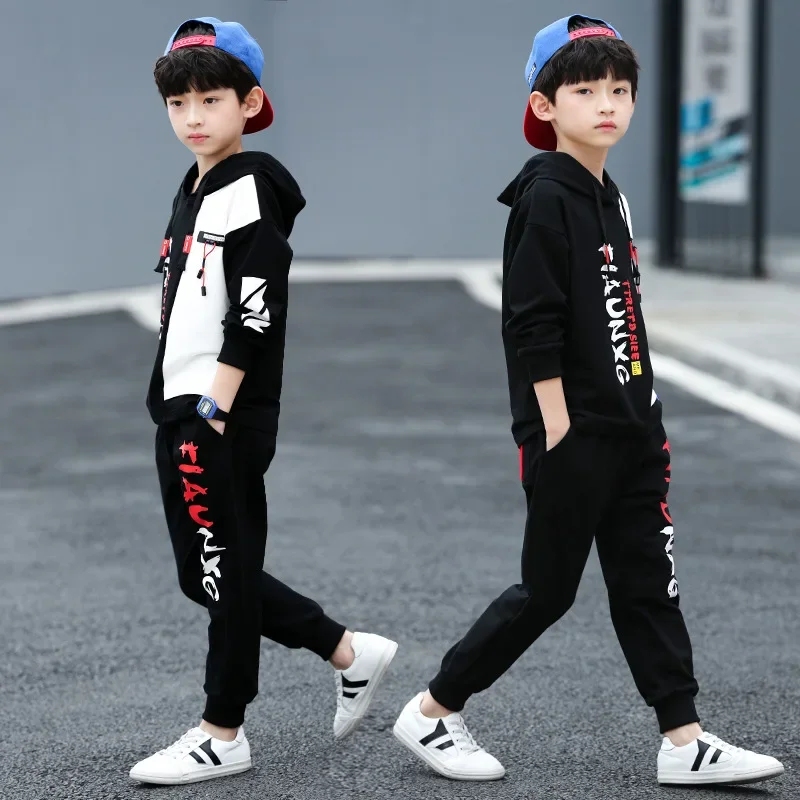 2023 Boys Clothes Set Sweatshirt Pants Tracksuits winter Autumn Kids Sport Suit Children Clothing 7 8 9 10 11 12 13 14 15 Year