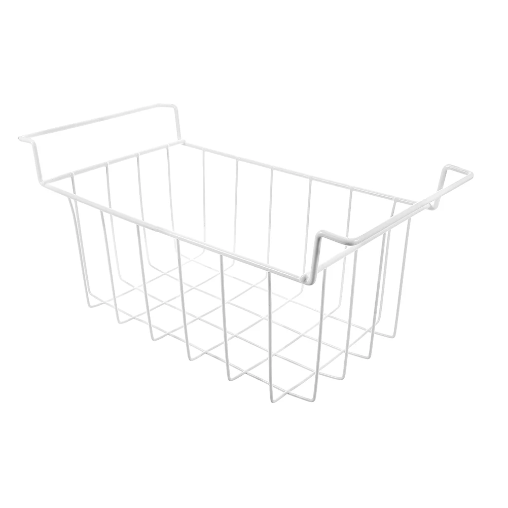 

Chest Freezer Organizer Bins Stackable Basket Handle Deep Refrigerator Hanging Storage Rack Internal Partition Container Bottom