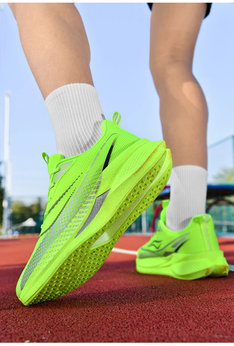 Weiße Marathon-Laufschuhe für Herren, spezielle Sportschuhe, atmungsaktive Turnschuhe, gepolsterte Turnschuhe für Rennen, Joggen, Outdoor, Tennis, Sportschuhe – Detail 22