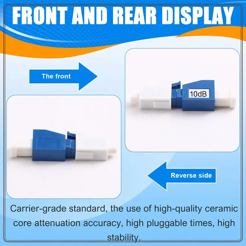 LC UPC 10Db 光ファイバアダプタ用 Implex SC UPC コネクタ光ファイバ減衰器