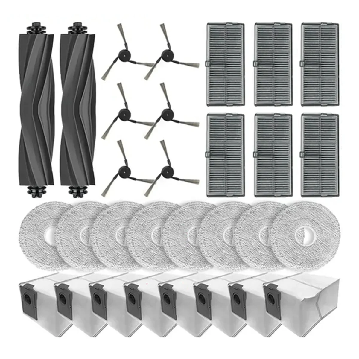 Para dreame x40 mestre robô aspirador de pó escova lateral principal filtro hepa mop pano saco pó peças reposição acessórios