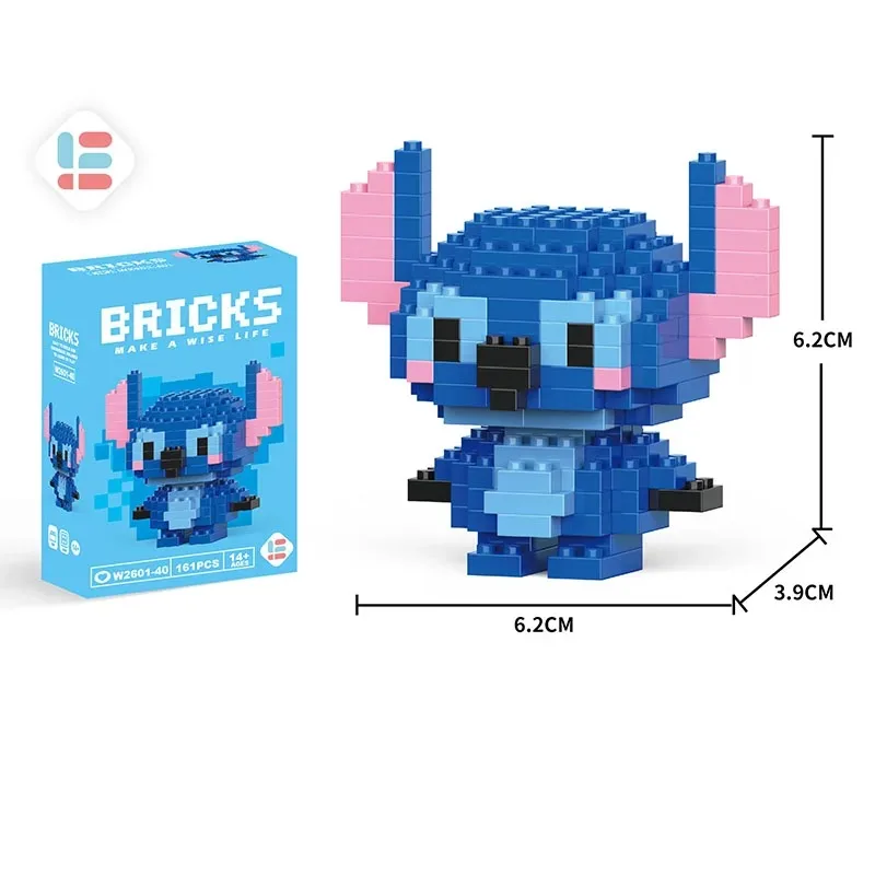 Cartoon Character Building Blocks Set - LiLo Stitch Winnie the Pooh Alien Tigger Toy Creative Gift Model Kit image 2