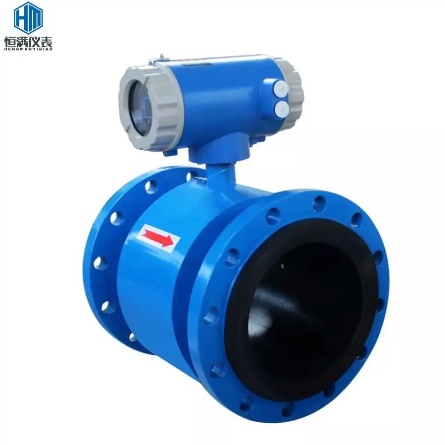 Digital water food grade electronic flow meter industrial intelligent sewage water magnetic electromagnetic flowmeter