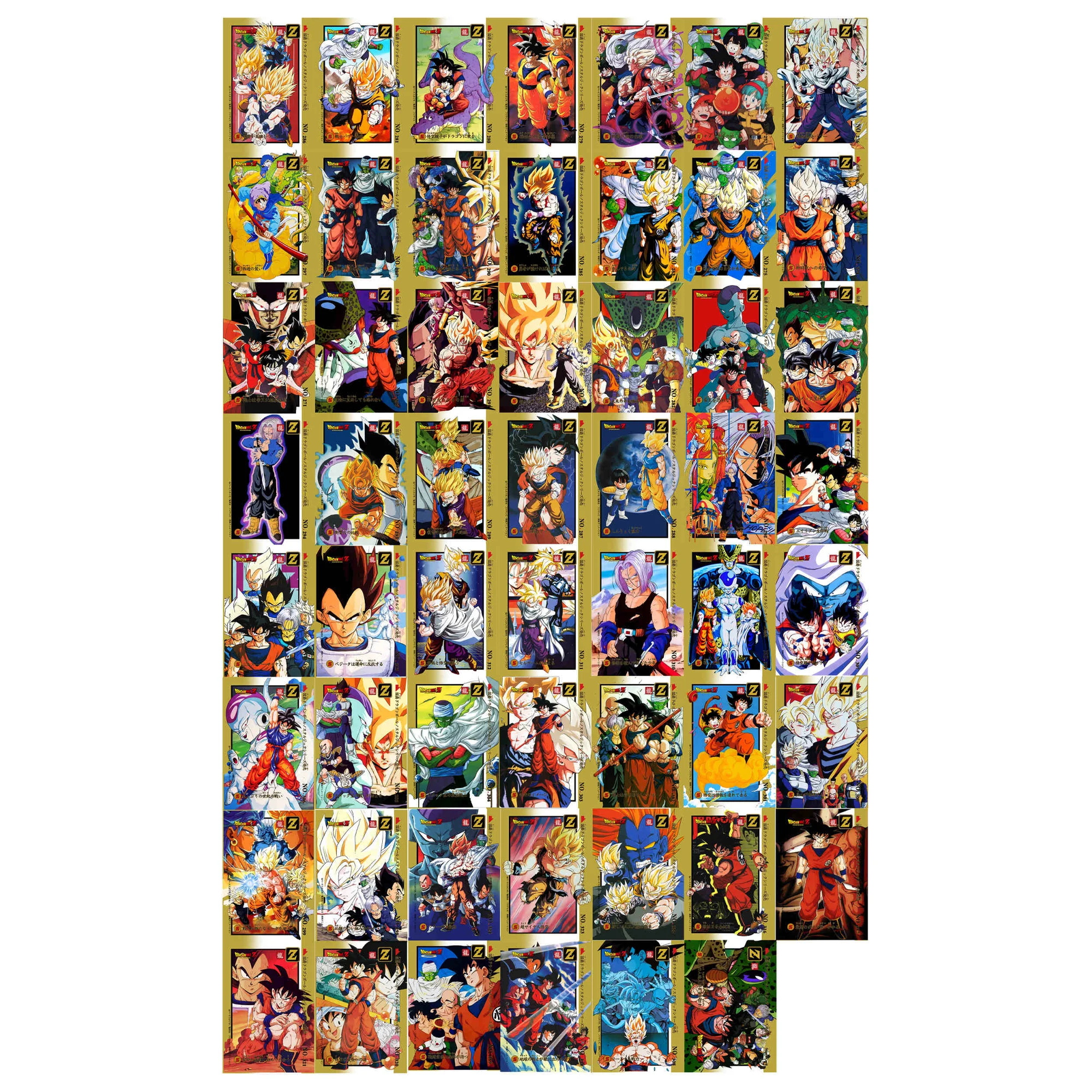 

55 шт./компл. Diy Edition 11 Dragon Ball Z Son Goku Super Saiyan Коллекционная карта Square Flash Broli Son Gohan Аниме-карта Подарочные игрушки