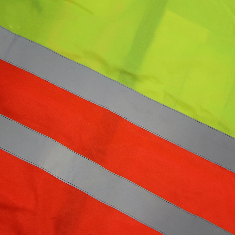 Veiligheidsvesten met reflecterende strepen Hoge zichtbaarheid Werkkleding voor mannen Tweekleurig constructiewerkvest Hi Vis werkkleding