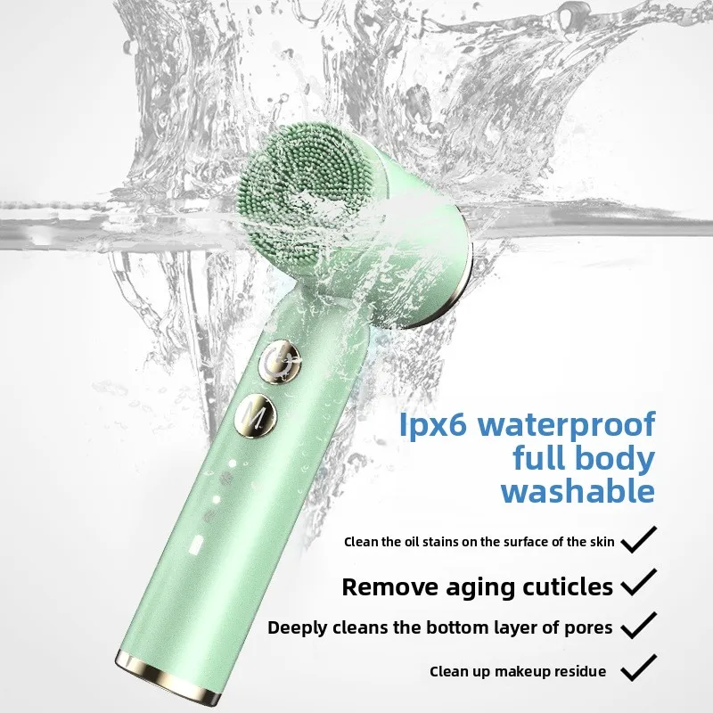 Elektrisch gezichtsreiniger Borstel Siliconen schoonheidsapparaat