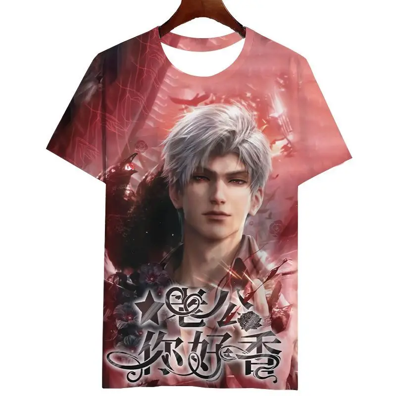 Love and Deepspace Shen Xing Hui Li Shen Qi Yu Qin Che Sylus Rafayel Zayne Xavier casual loose student short-sleeved t-shirt