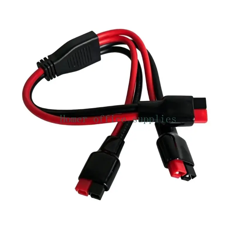 K43B Solar Panel Charging 1 to 2 Splitter Extension Cable 10AWG Port Connector for Portable Solar Generator Power Station