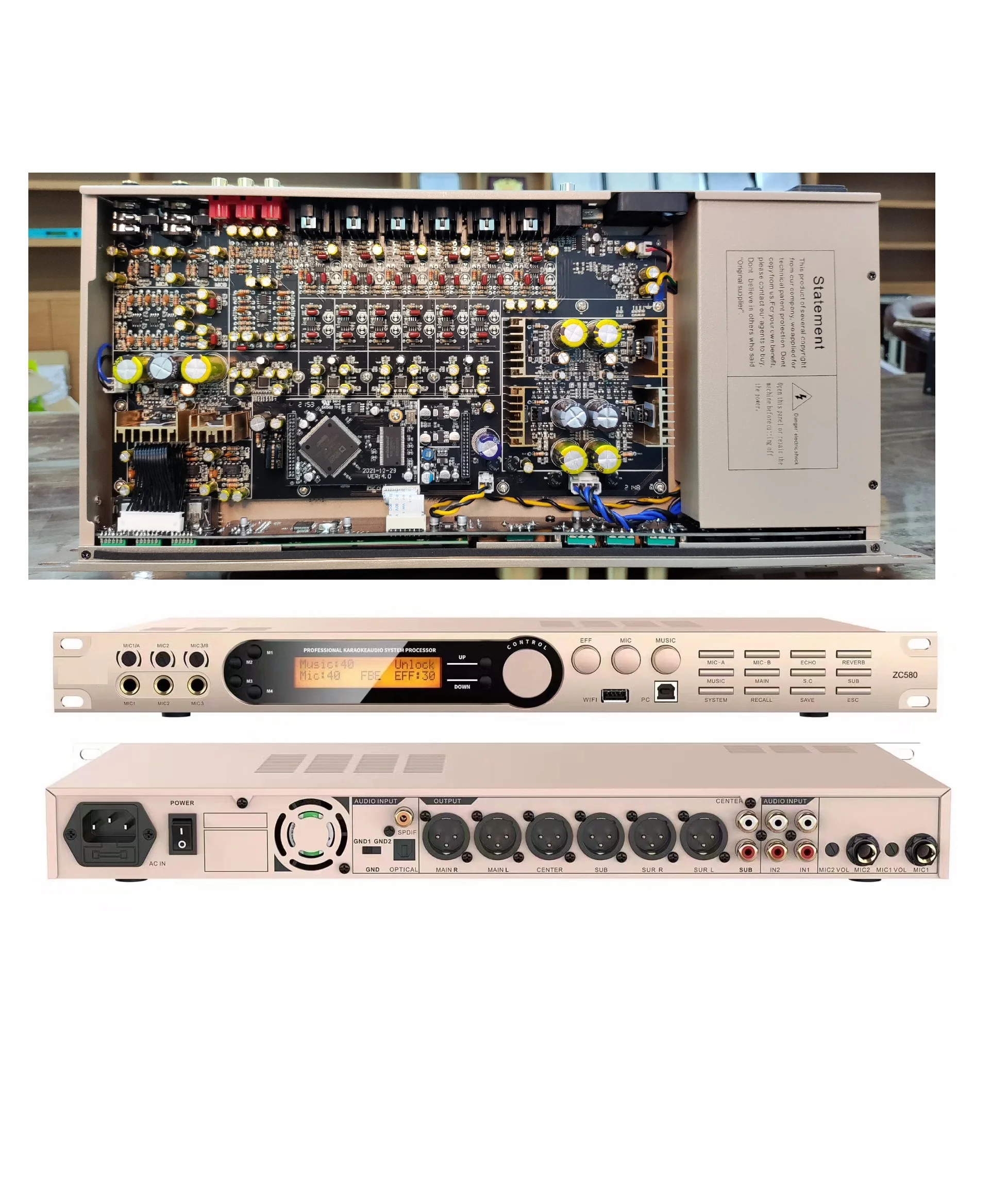 

Профессиональный аудиопроцессор KTV для караоке, пения, Dsp, цифровой аудио, звуковой процессор, аудиопро, процессор с эффектами, динамик