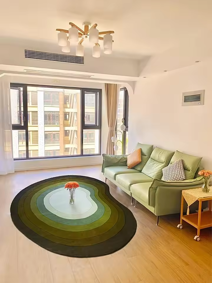 Tapis de chambre à coucher de style médiéval nickel é, tapis de salon rétro irréguliers, tapis de balcon lavables, facile à entretenir, tapis de salon - AliExpress