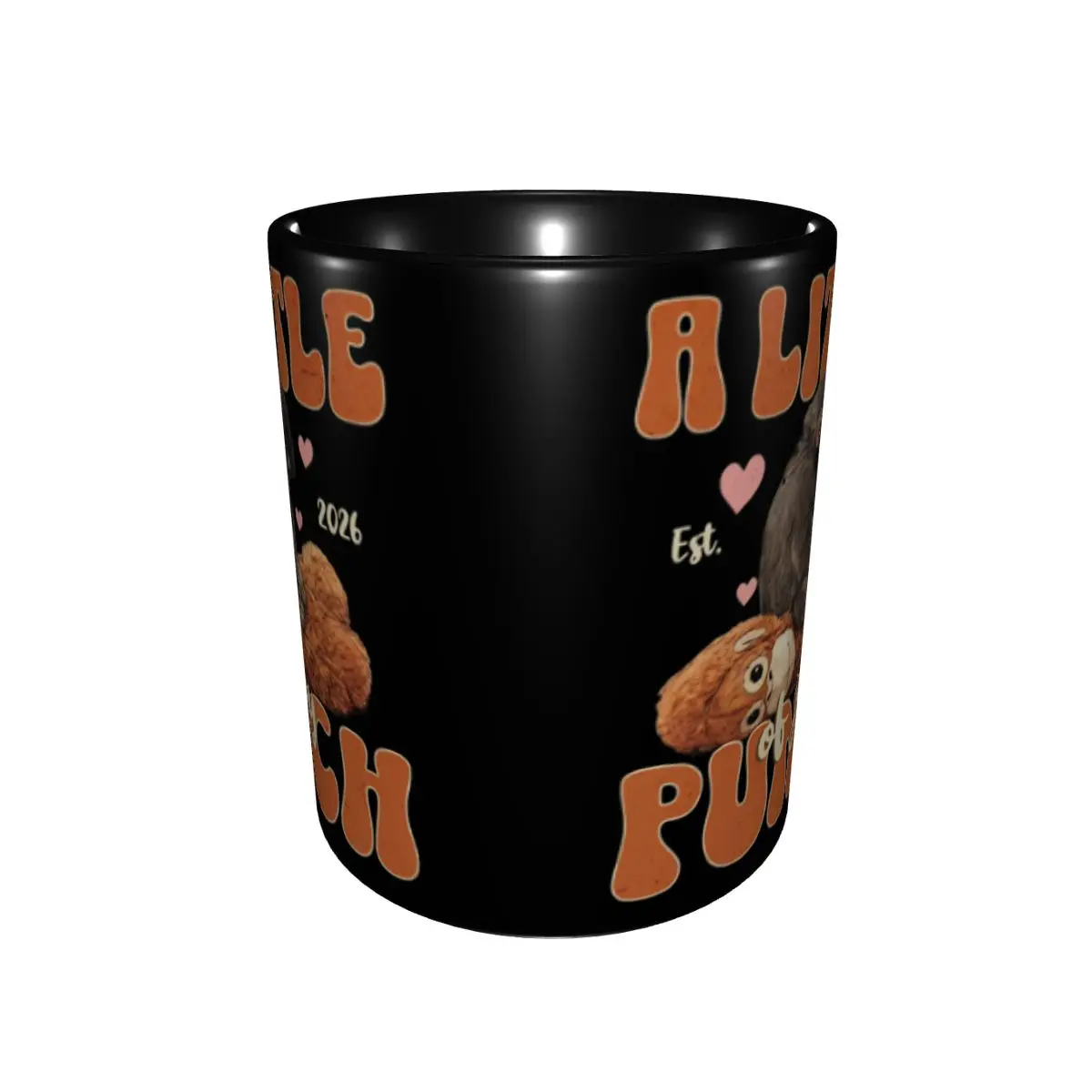 Monkey Punch Baby Monkey Holding Toy Gift Mug for Women Men Novelty Tea Cup Present for Home