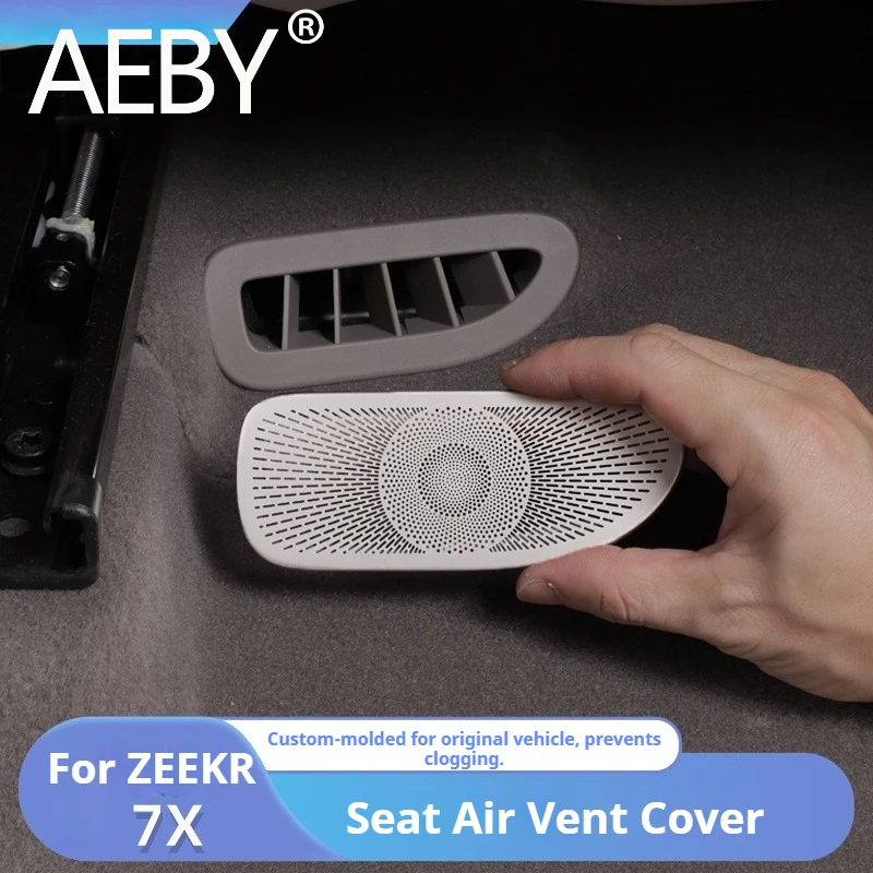 

AEBY For ZEEKR 7X 2024 2025 Car AC Vent Protector Under Seat Air Vent Cover Grille Mesh Protector Anti-Dust Interior Accessories